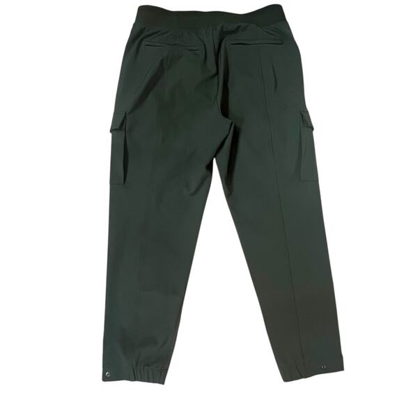 Athleta Size 12 Green High Rise Cargo Pant Utility Stretch Travel Comfort - Picture 6 of 10